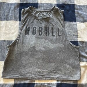 NOBULL Gray Camo Crop Top